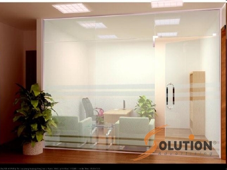 Hình ảnh nội thất ngân hàng Maritime do công ty Solution thiết kế và thi công.